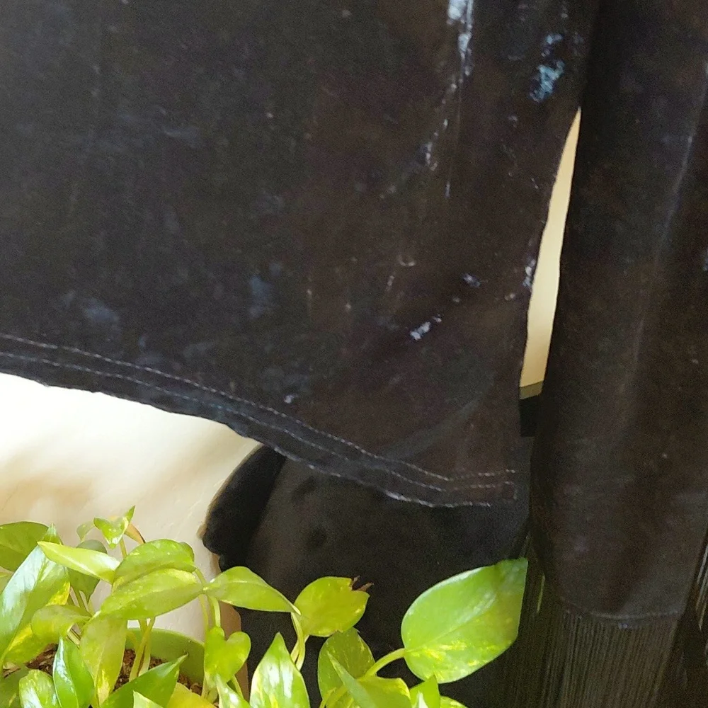 KILLSTAR 2X BLACK VELVET BURNT OBSIDIAN ROBE WITH POCKETS - Picture 4 of 6